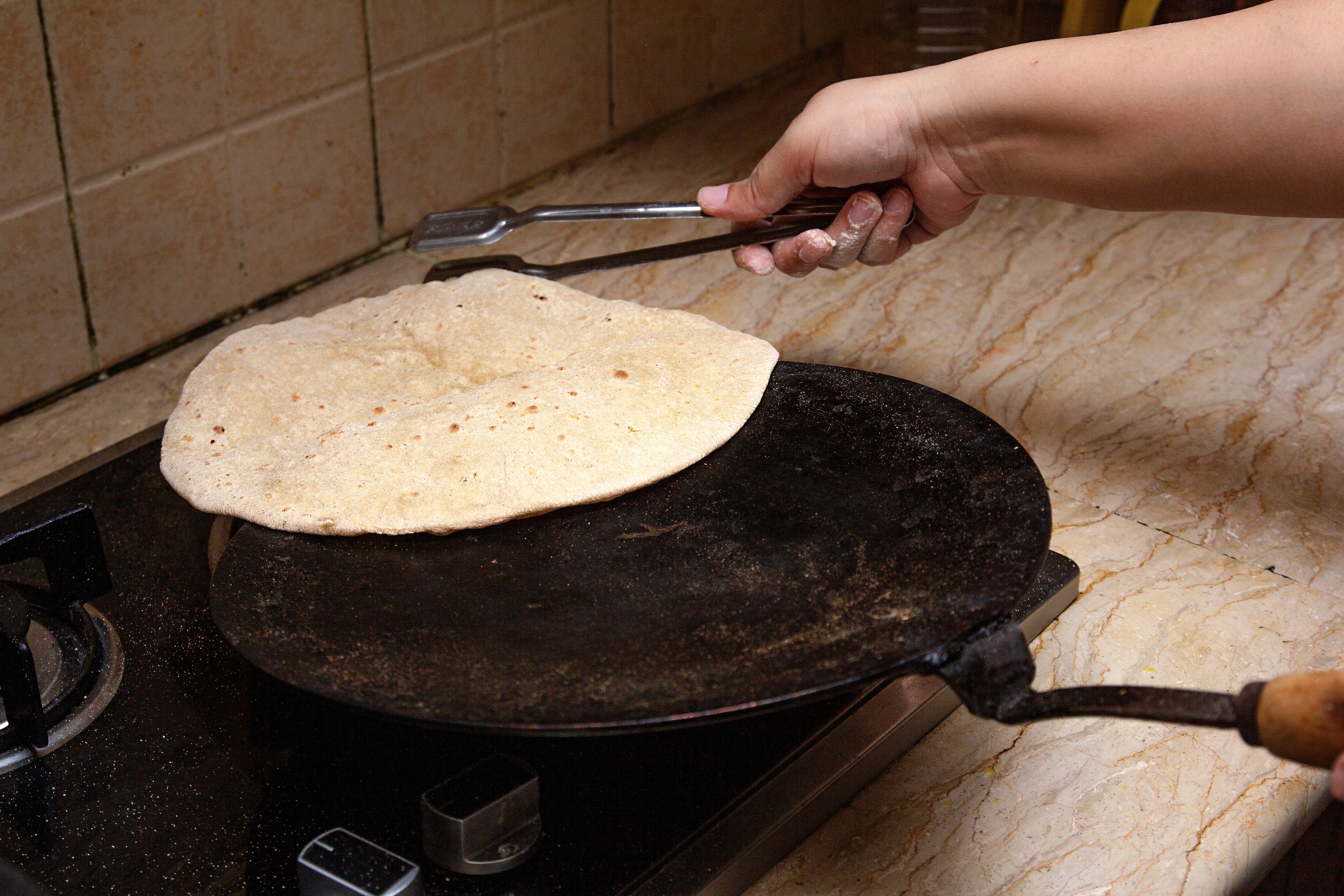Tiffin: Hand Rolled Roti with Desi Ghee